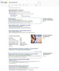 google my business ranking for plastic surgeons